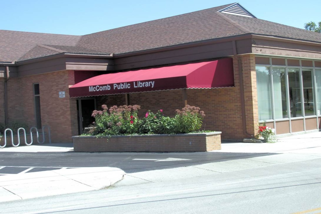 Front of library